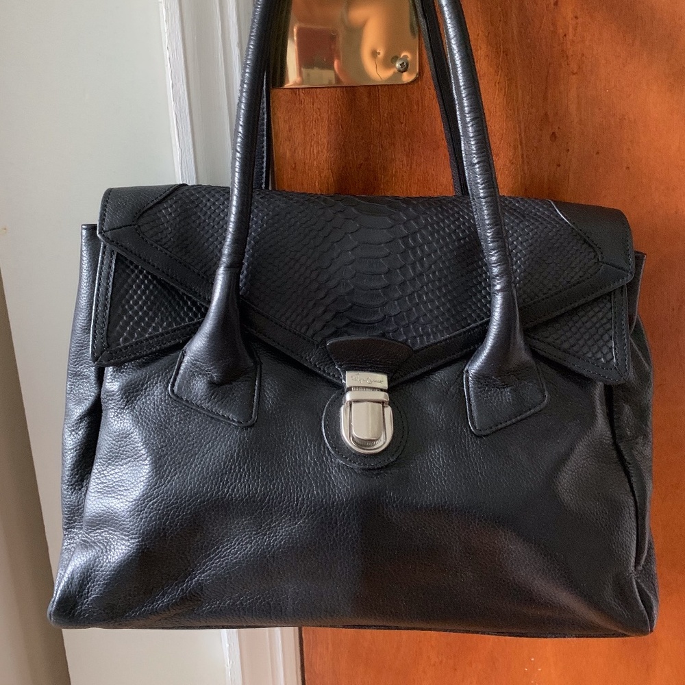 Foley + Corinna Tres Flap Black Satchel